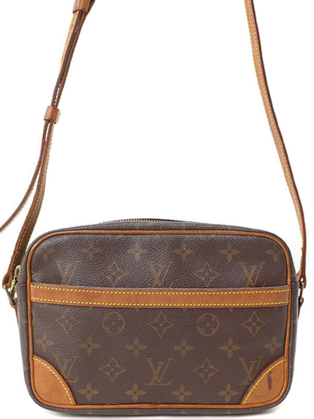 Louis Vuitton Monogram Trocadero Shoulder Bag Canvas Leather Brown